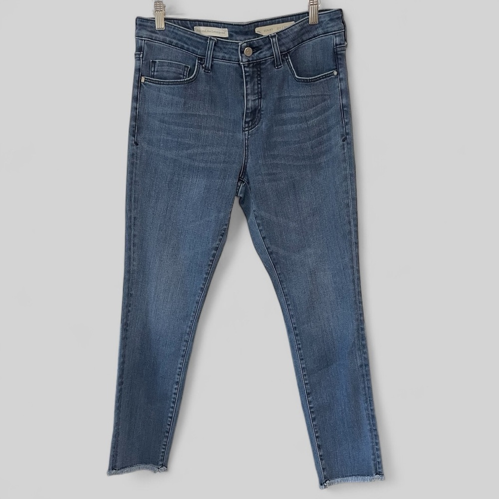 Anthropologie Pilcro and the Letterpress Womens Jeans Size 30 Skinny Raw Hem